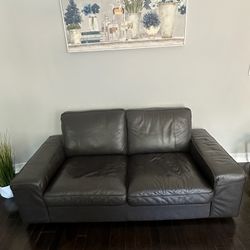 Leather Sofa - IKEA - Dark Brown