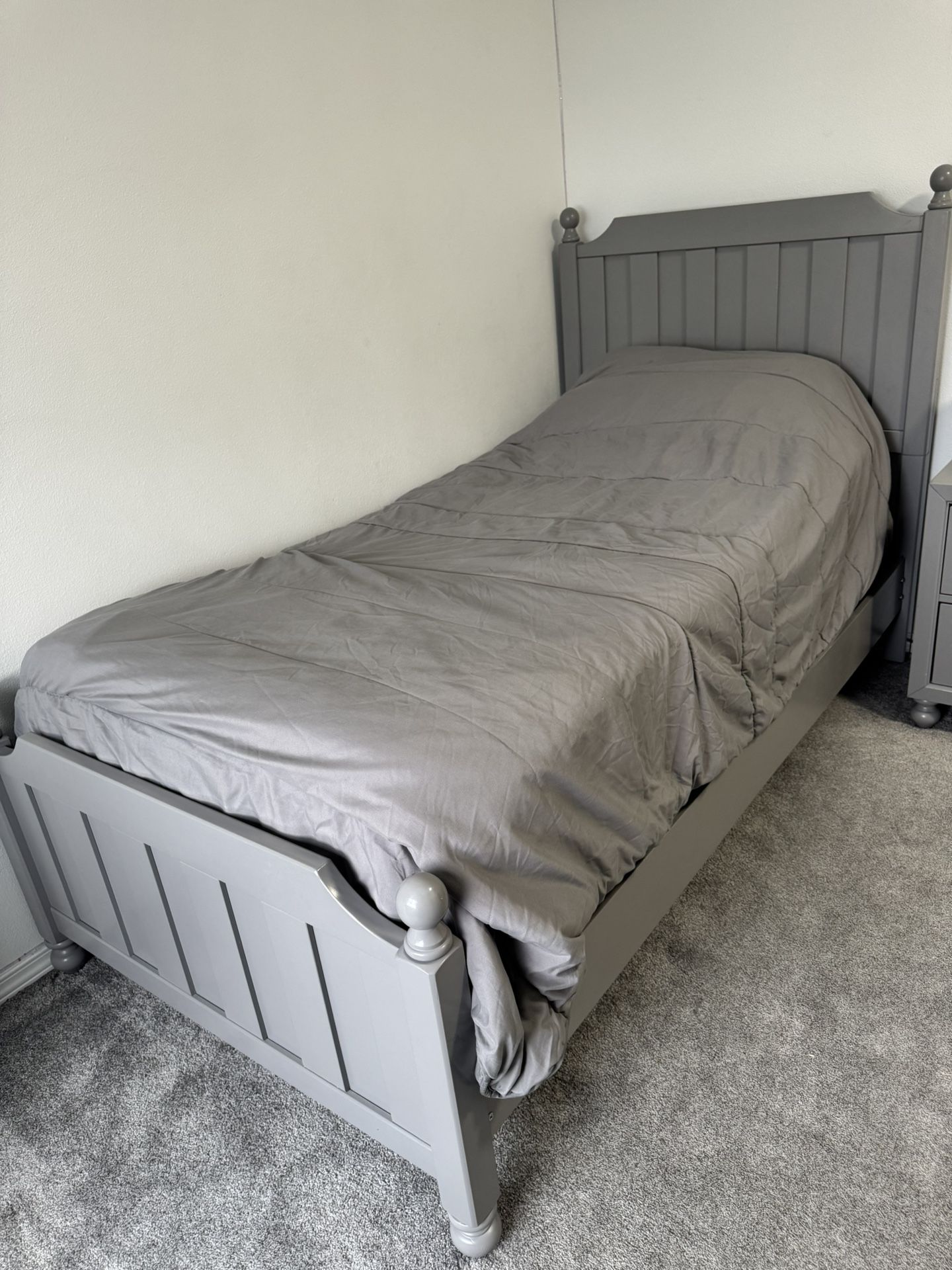 Like-New Twin Bed Frame from Mor Furniture + Free Mattress – $150