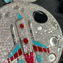 925 Silver Moissanite Pendant 