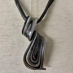 Murano Glass Pendant Necklace 