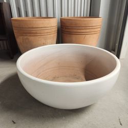 Large Ceramic Plant Pots (3 qty)