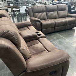 Recliner Love Seat & Sofa Set