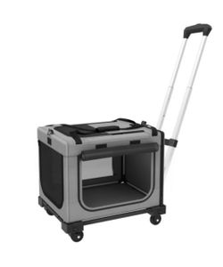 Rolling Soft-Sided Pet Carrier with Trolley Handle