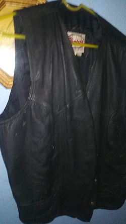 A real leather vest
