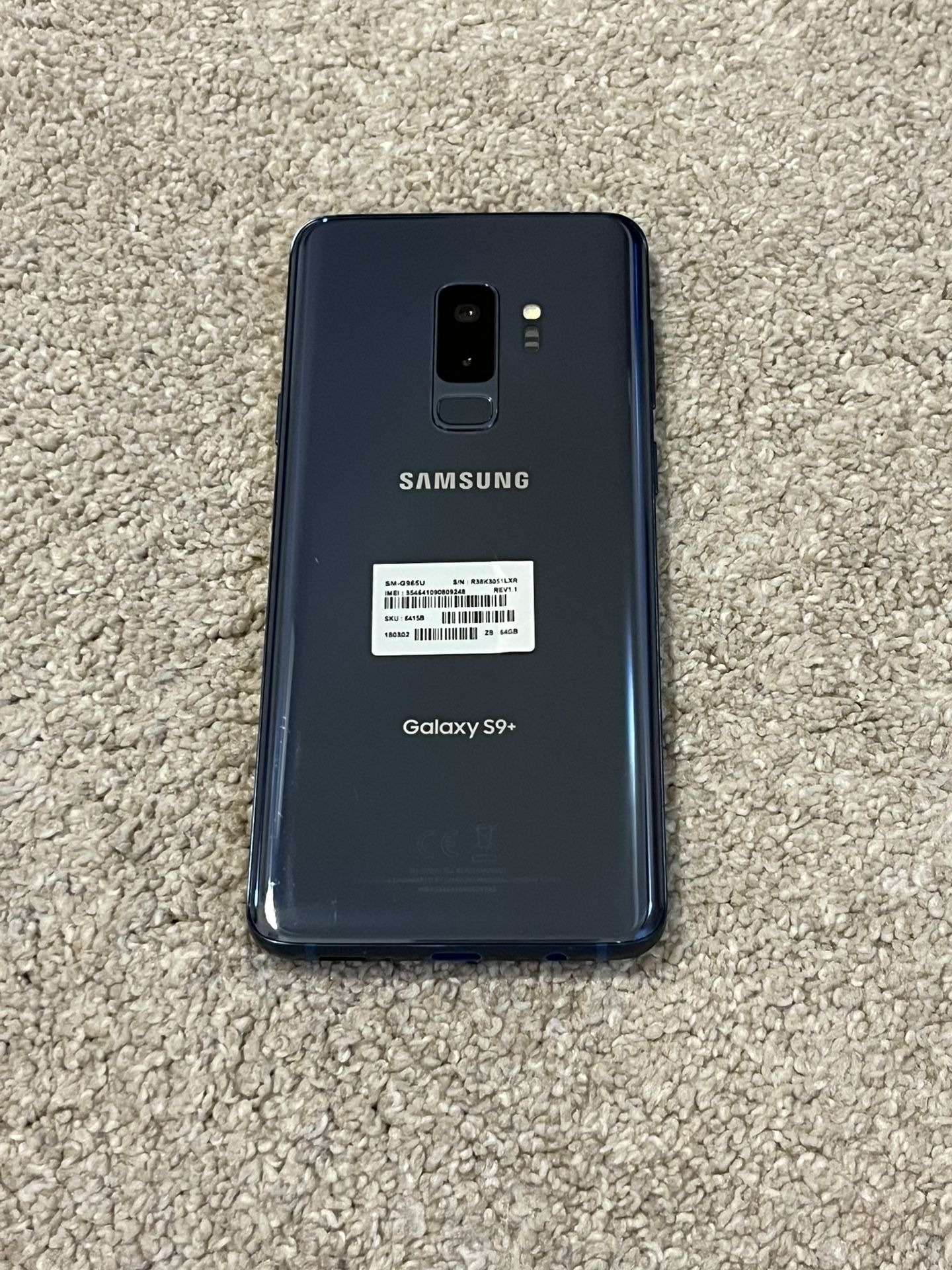 Samsung Galaxy S9+ Plus fully unlocked 64gb