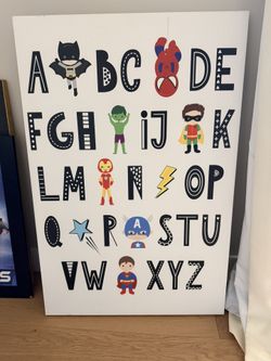 Superman And Batman Wall Art, Avengers Frame, Superhero Canvas