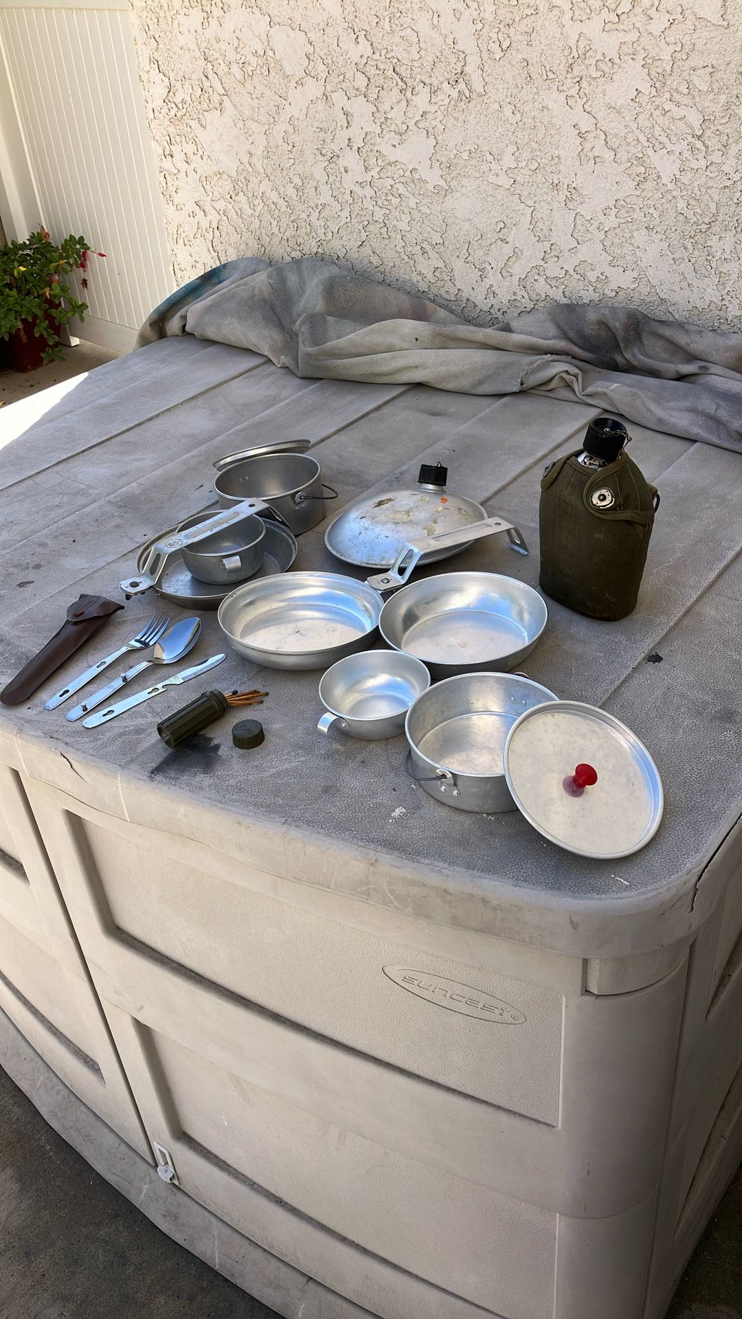 Vintage Camping Cooking Utensils 10 Piece. Circa 1969