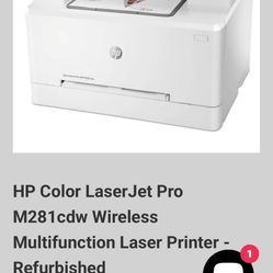HP color LaserJet Pro MFPM281CDW printer