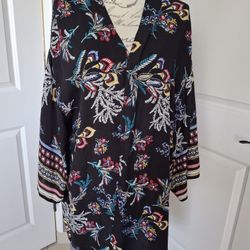 Womens KIMONO, NEW, Sz. L Floral Multicolor, Comfort Wear
