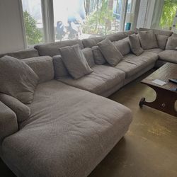Perfect Condition 5 Piece Sectional Purchased For Over 3k — Asking 1k OBO 