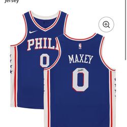 tyrese maxey signed jersey