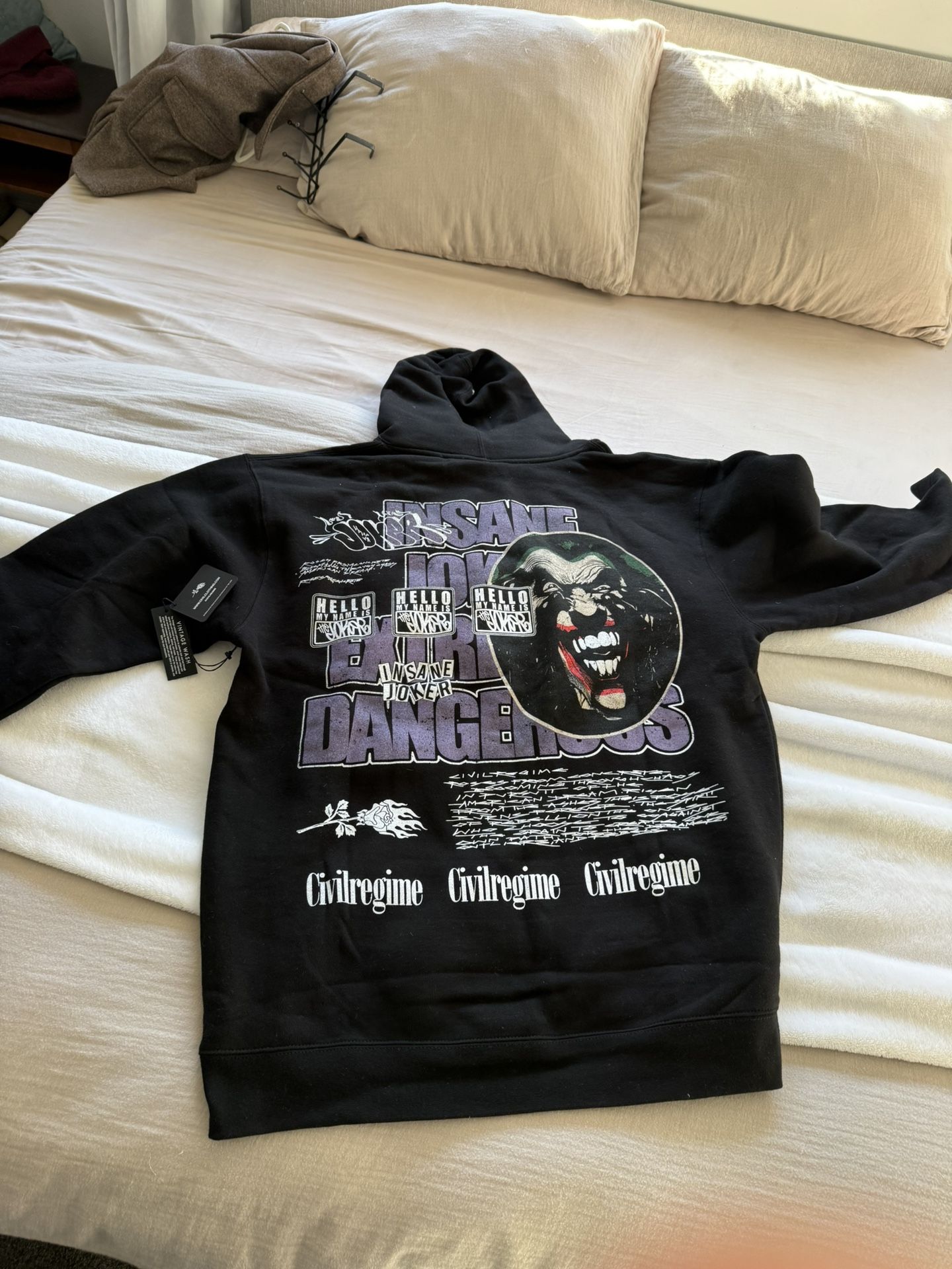 Civil Regime Large Joker Hoodie
