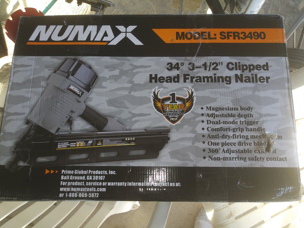 Numax nail gun. New in box