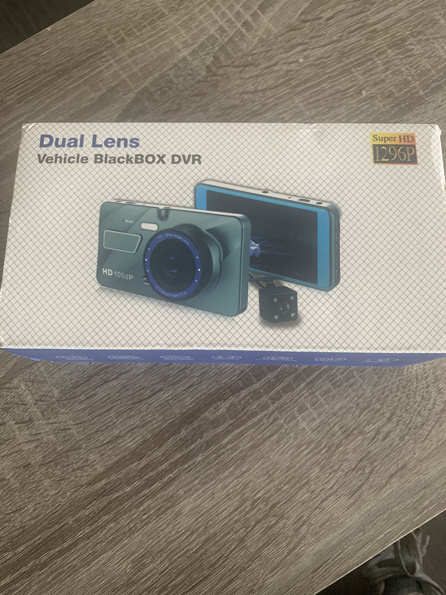 Dual Lens Vehicle black box DVR dash CAMERA
