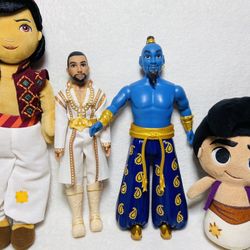 Disney Princess Aladdin Toys Live Action Prince Ali Genie Aladdin Plush