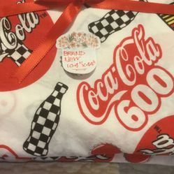 Coca Cola 600 NASCAR Cotton Fabric Brand New
