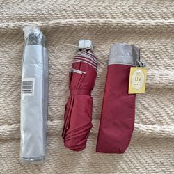 NEW UV Folding Umbrellas – $20 Each or 2 for $30!