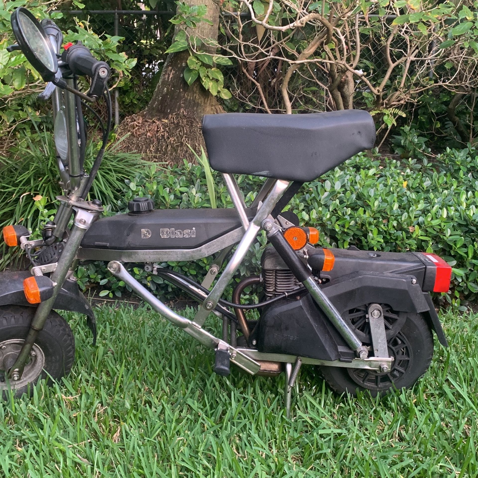 Pair Of Stainless Steel Di Blasi Foldable Mini Motorcylces
