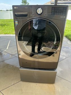 LG Front Load Washer With Pedistal