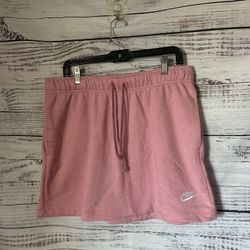 NWT Nike Pink standard fit mid rise skirt size large 
