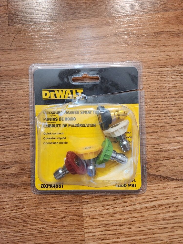 Dewalt Replacement Spray Nozzles 4500 PSI Pressure Washers