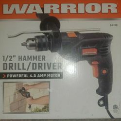 Warrior 1/2" Hammer Drill/Driver 4.5 AMP Motor