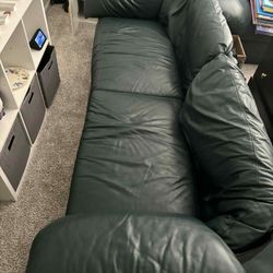 Faux Leather Couch