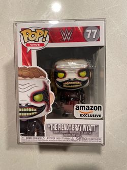 The Fiend Bray Wyatt Funko Pop *MINT* Amazon Exclusive WWE 77 with protector Wrestling Sports