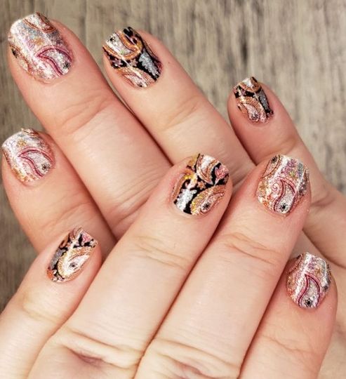 Color Street Gel Nail Polish Strips: Oops-A-Paisley