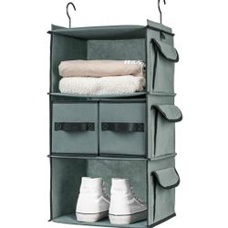  6 Shelf Hanging Closet Organizer Hanging Shelves
Size 5"D x 13"W x 14"H new 