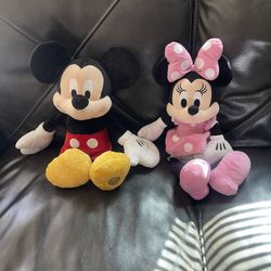 Mickey and Minnie Mouse Plushies