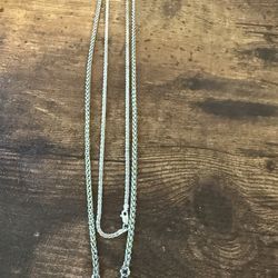 2 necklace silver