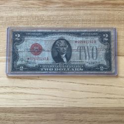 Rare 1928-D $2 Bill Star Note