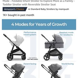 4 In 1 Infant To Toddler Stroller