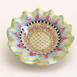 RETIRED MacKenzie-Childs Taylor Hitchcock Field 17” Serving Bowl