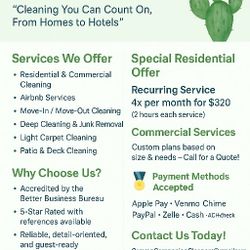 Residential And Commercial Cleaning