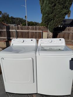 Xl washer and gas dryer