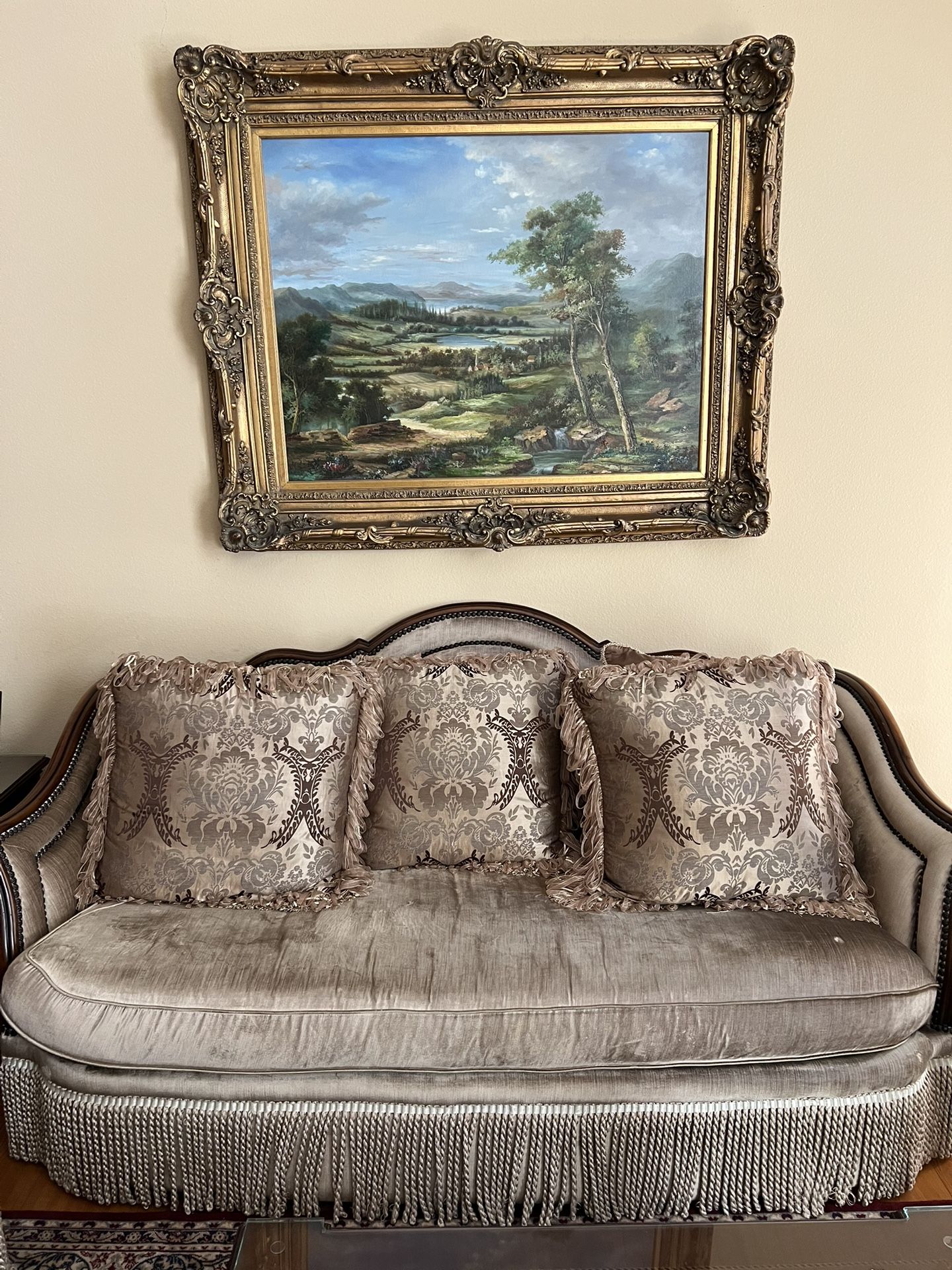 Classy Couch And Loveseat Set