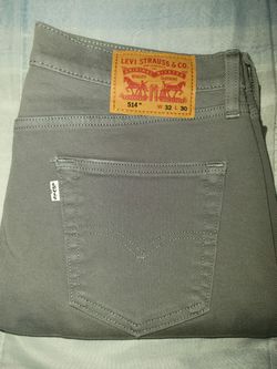 New Gray 514 Levi Jeans W 32 L 30