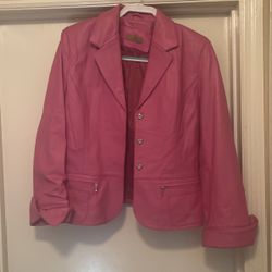 Jacket, Pink Leather 