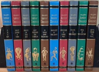 1962 Collier's Junior Classics Book Set Vol 1-10.