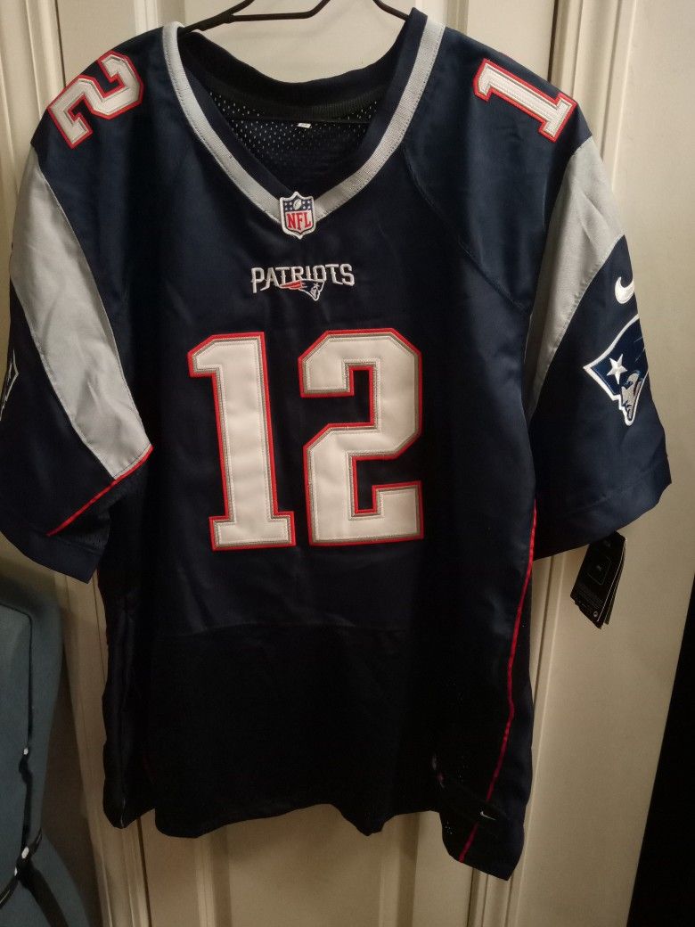 NIKE PLAYERS TOM BRADY NO. 12 NEW ENGLAND PATRIOTS JERSEY