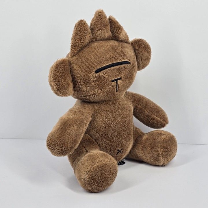 2021 Eddsworld Tomee Brown Bear Plush 8" Stuffed Animal Tom UK Cartoon Series