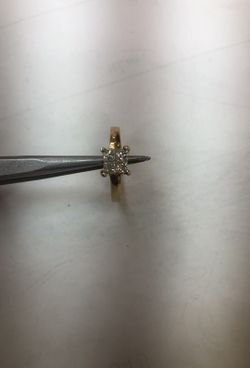 14k yellow gold diamond ring