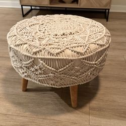 Round Aesthetic Ottoman 