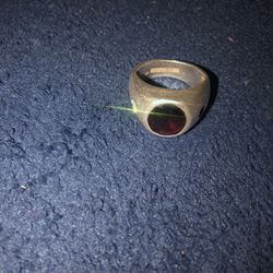 Men’s 925 Silver Garnet Ring 
