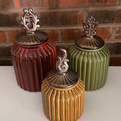3 Piece Beautiful Canister Set