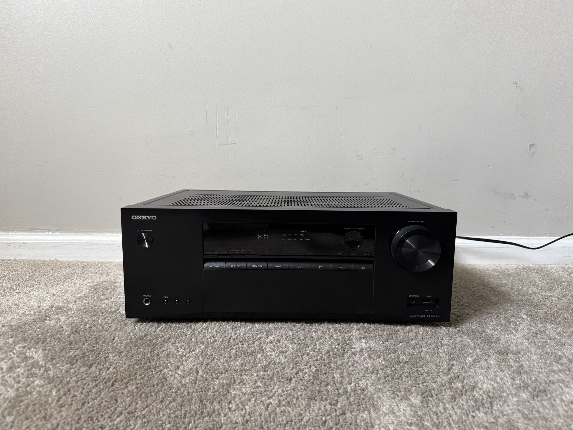 Onkyo TX-SR353 5.1 HDMI 4K Ultra HD Bluetooth Home Theater Surround Receiver