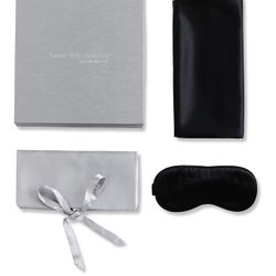 Mulberry Silk Pillow Covers - 20x30 inch Silk Pillow Case for Acne with Silk Eye Mask for Sleeping