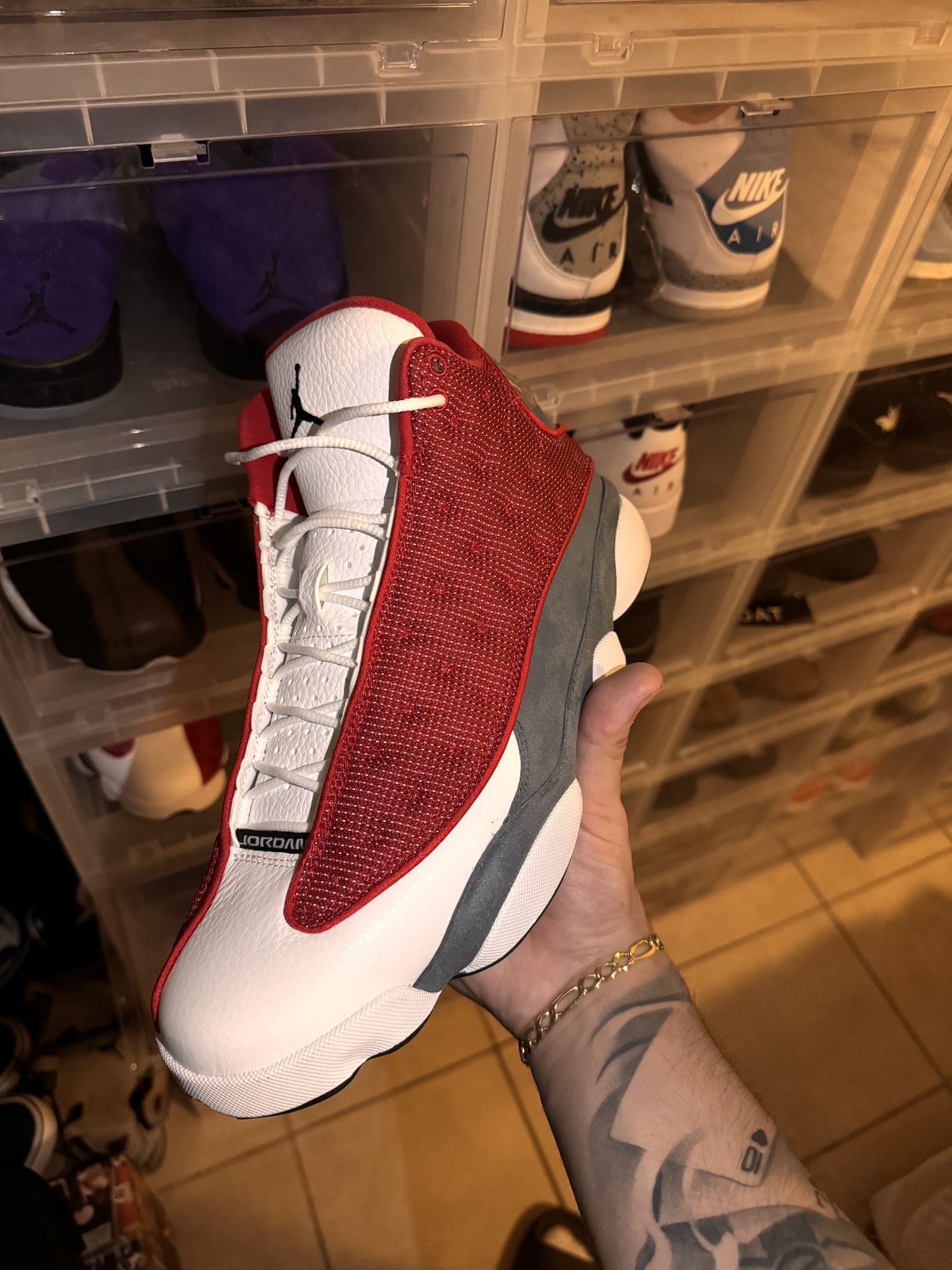 Red Flint Jordan 13s
